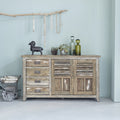 Victor - Credenza - Legno massello riciclato - Grigio