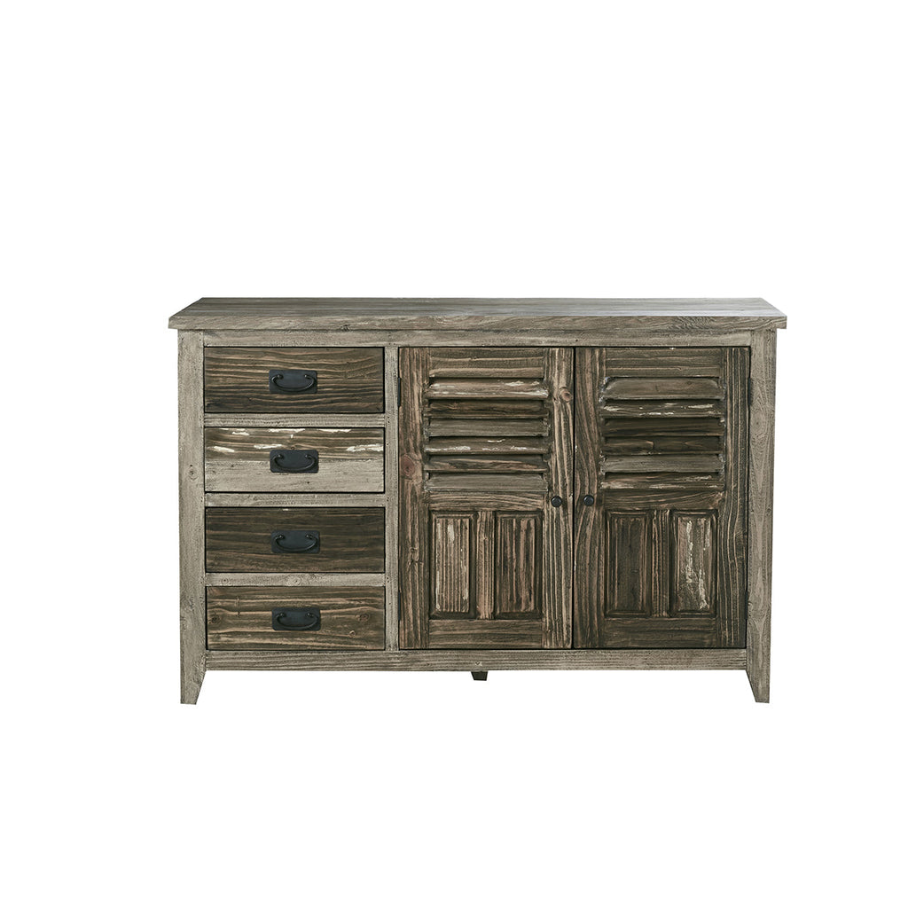 Victor - Credenza - Legno massello riciclato - Grigio