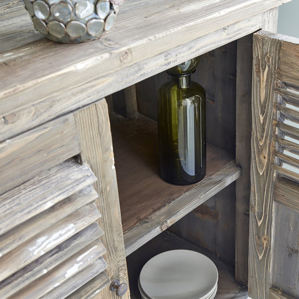 Victor - Credenza - Legno massello riciclato - Grigio
