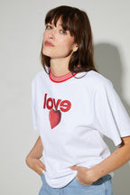 T-Shirt Colette Print Love Fabriqué Au Portugal