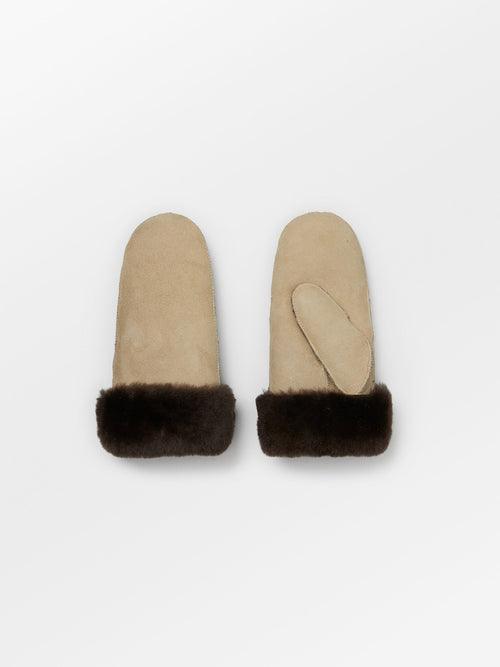 Beck Sondergaard - Gants Doa Shearling Mitten - Pebble Beige