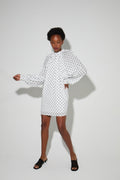Robe Ilona Voile Pois, Fabriquée En Italie