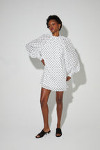 Robe Ilona Voile Pois, Fabriquée En Italie