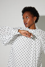 Robe Ilona Voile Pois, Fabriquée En Italie