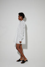 Robe Ilona Voile Pois, Fabriquée En Italie