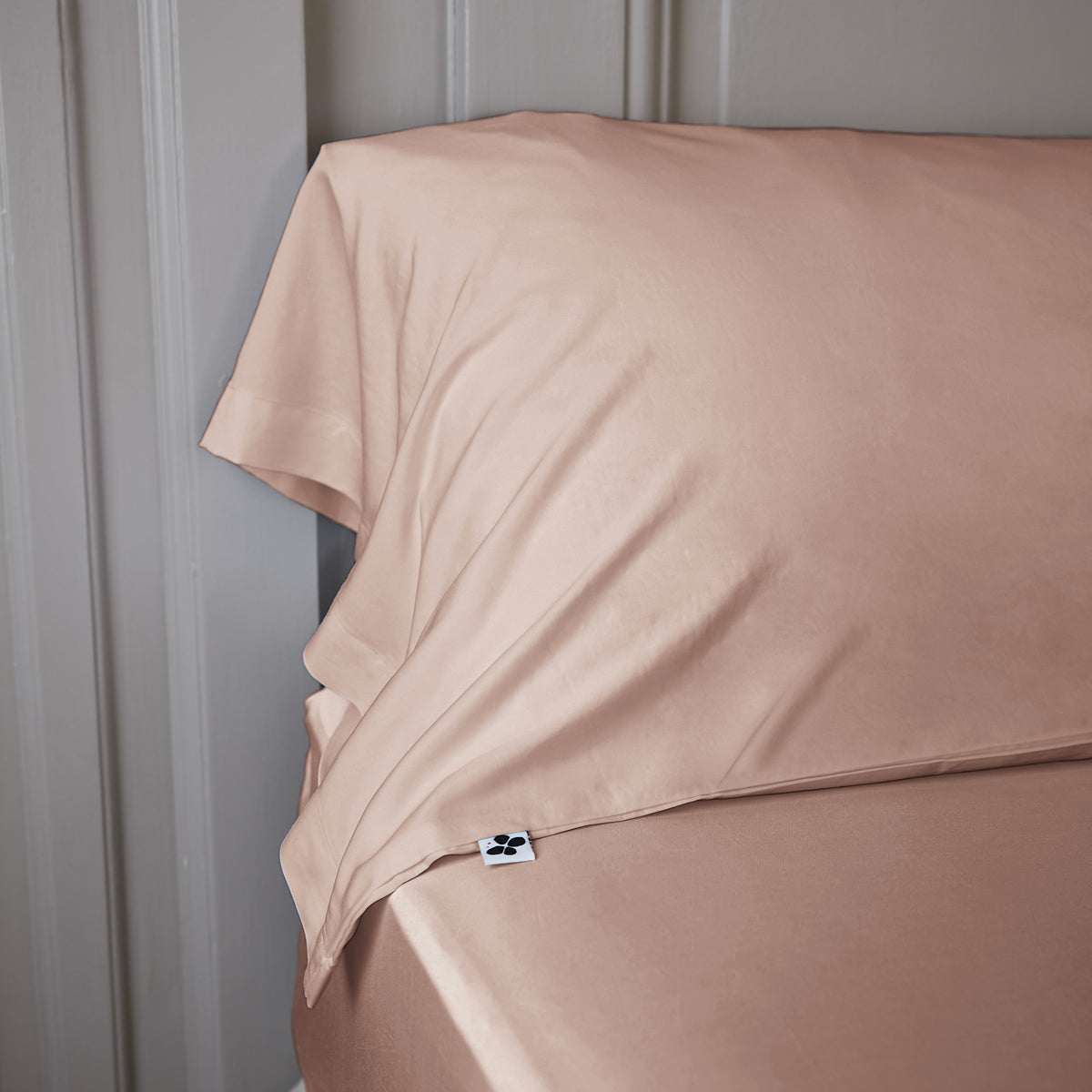 Salome - Kussensloop Voor Rolkussen - Bamboe - Blush