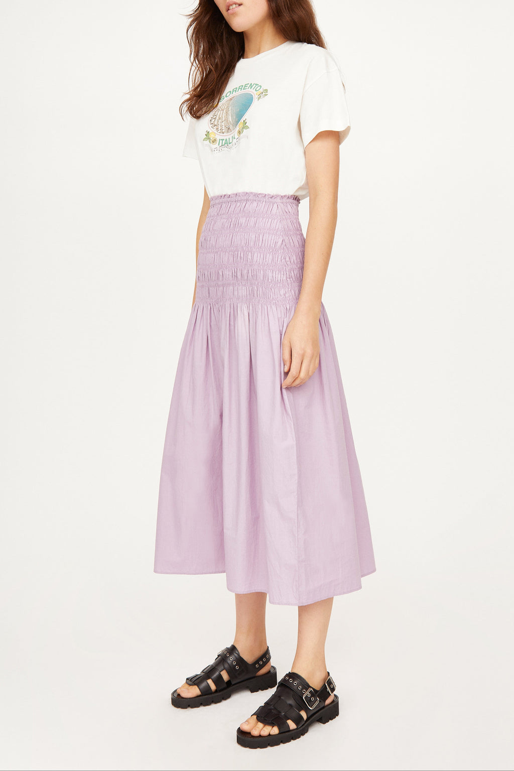 Adam Emiliano skirt - plain LILAC