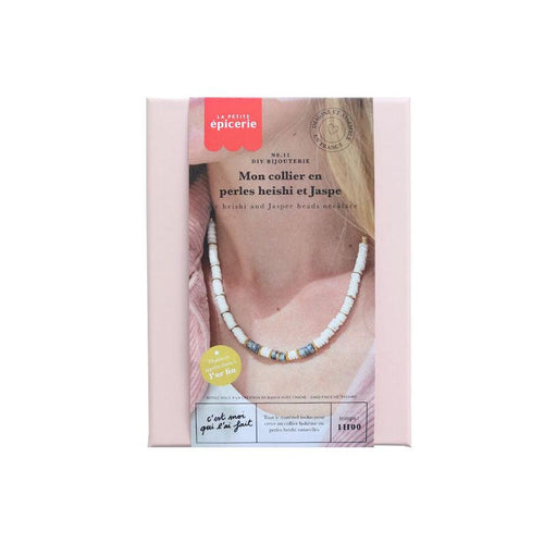 Kit Diy Bijouterie - Mon Collier En Perles Heishi Et Jaspe