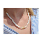Diy Jewelry Kit - Mon Collier In Heishi Beads And Quartz