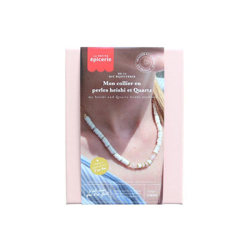 Kit Diy Bijouterie - Mon Collier En Perles Heishi Et Quartz