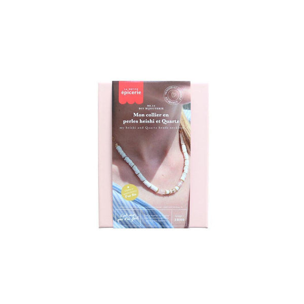 Kit Diy Bijouterie - Mon Collier En Perles Heishi Et Quartz