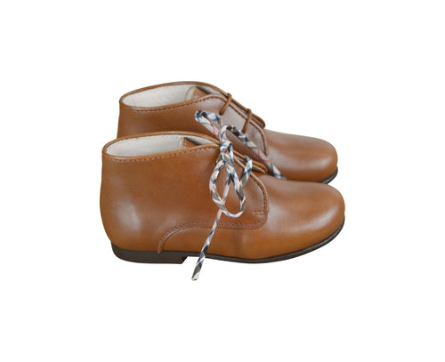 Chaussures Bottillons Bottines Enfant À Lacets Arthurius Épurés - Cuir Camel - Mixte