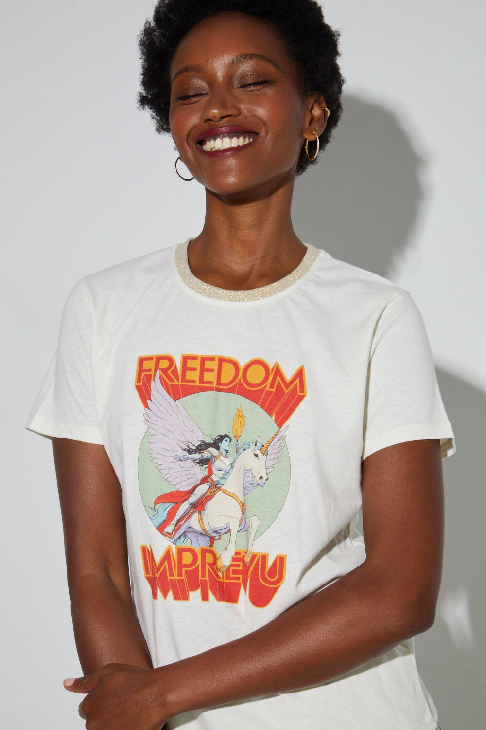 Tshirt Fred Freedom En Coton Lin Fabriqué Au Portugal.