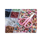 Maxi Box - 16 Colors of Natural Heishi Beads and Accessories + Letter Beads, Scissors and Elastic Thread