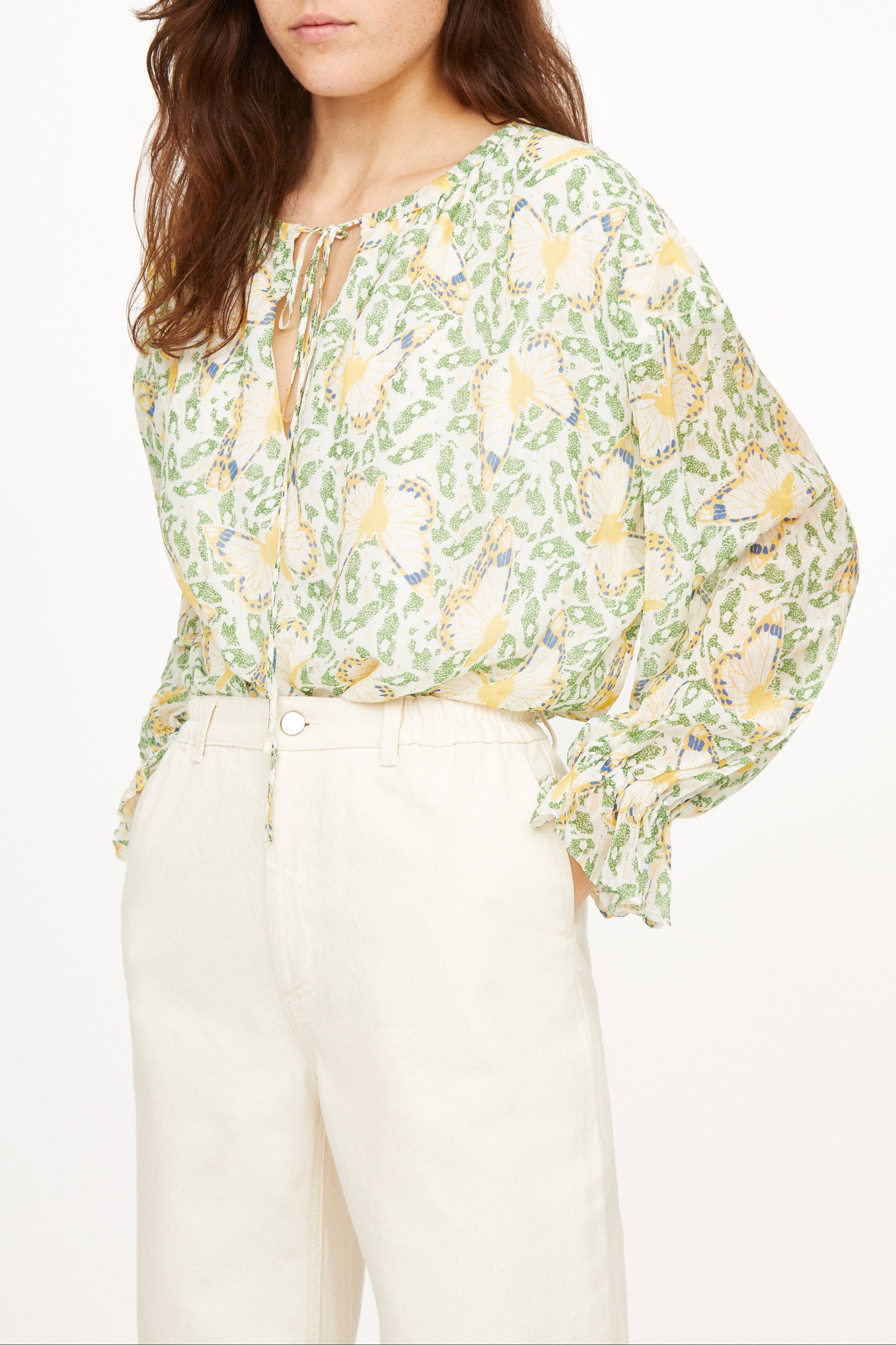 Ava Farfalla MILK Blouse