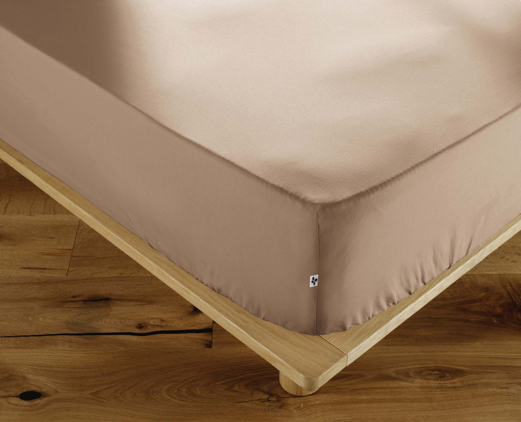 Perrine - Drap Housse - Percale Unie - Ficelle
