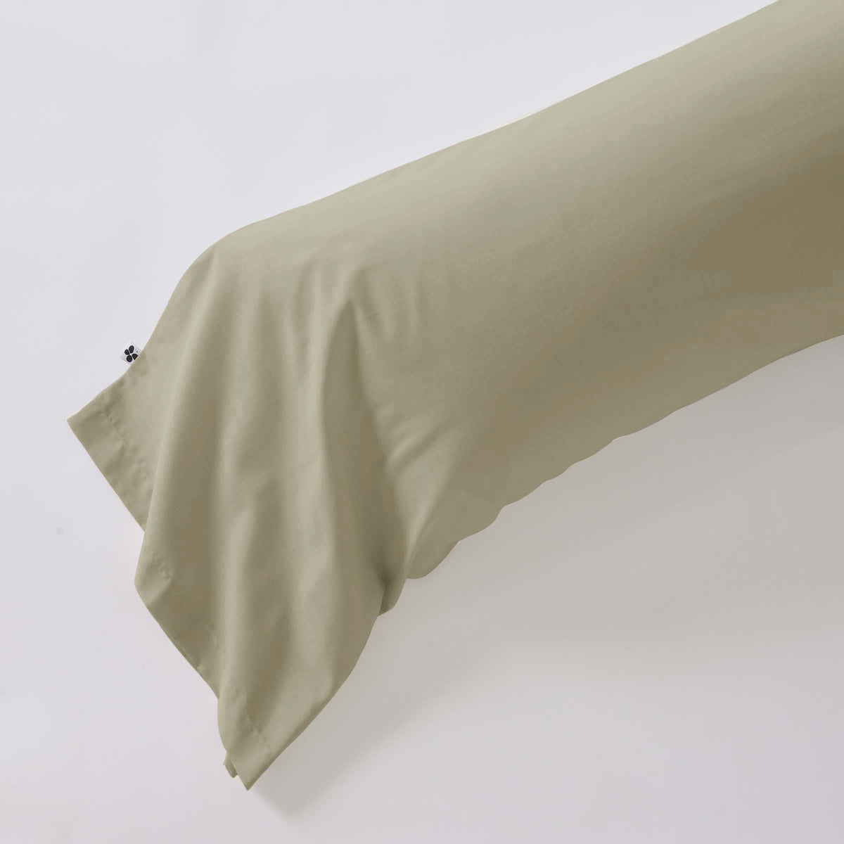 Perrine - Fodral För Rund Kudde - Enfärgad Percale - Salvia