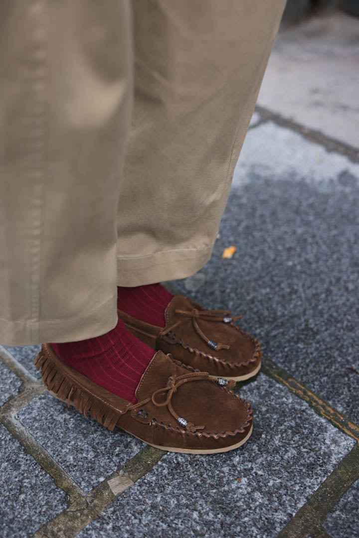 Chocolate Suede Loafers