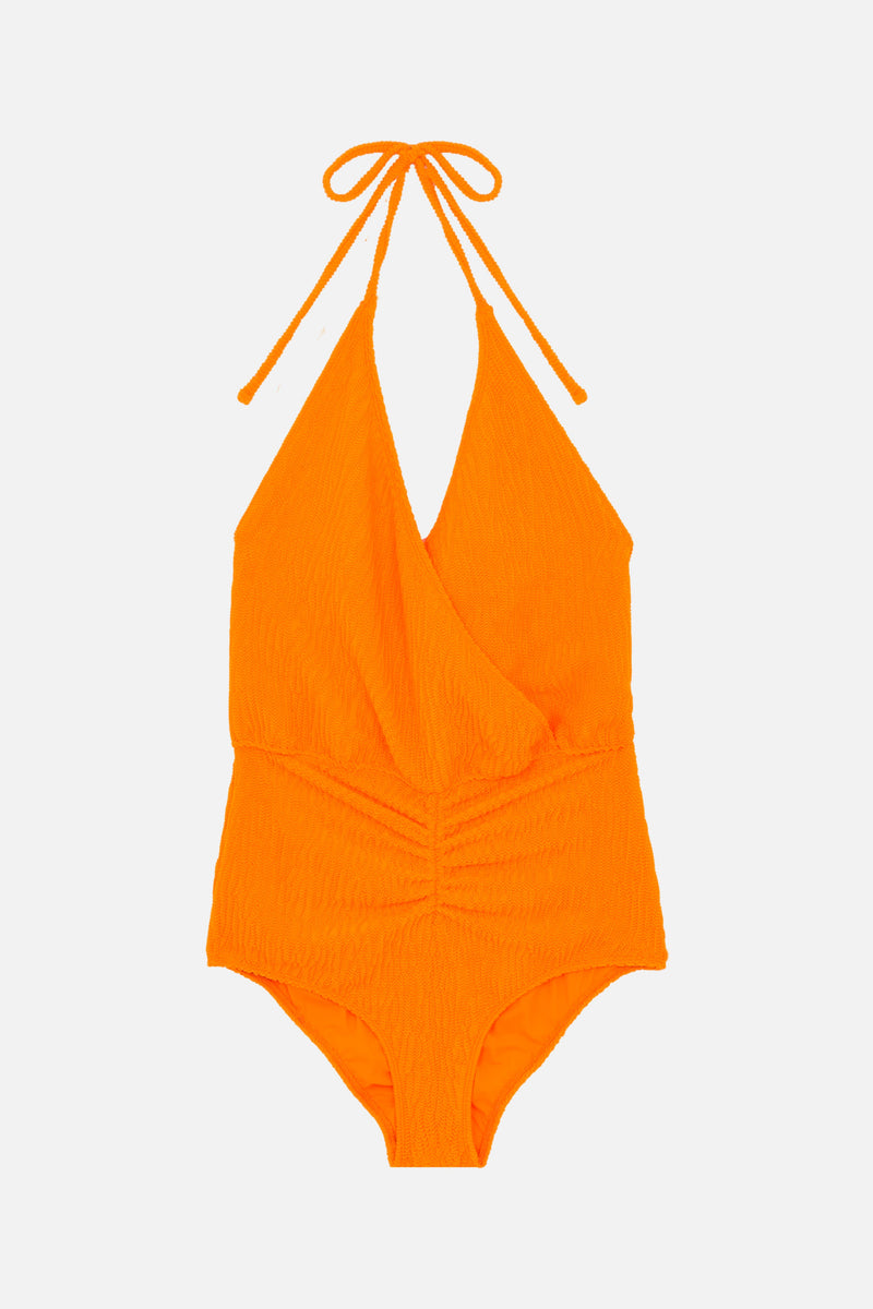 Falcon Waffle swimsuit MANDARINE