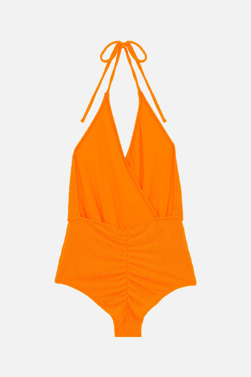 Falcon Waffle swimsuit MANDARINE