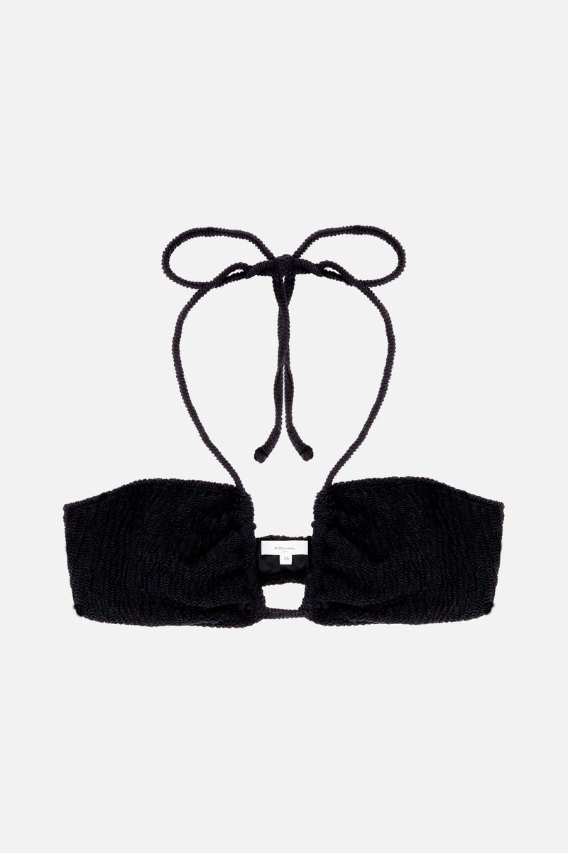 Haut de maillot Molly Gaufre NOIR