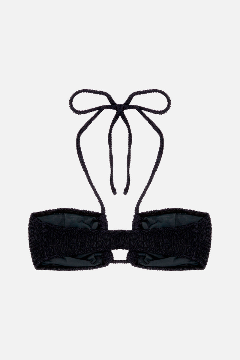 Haut de maillot Molly Gaufre NOIR