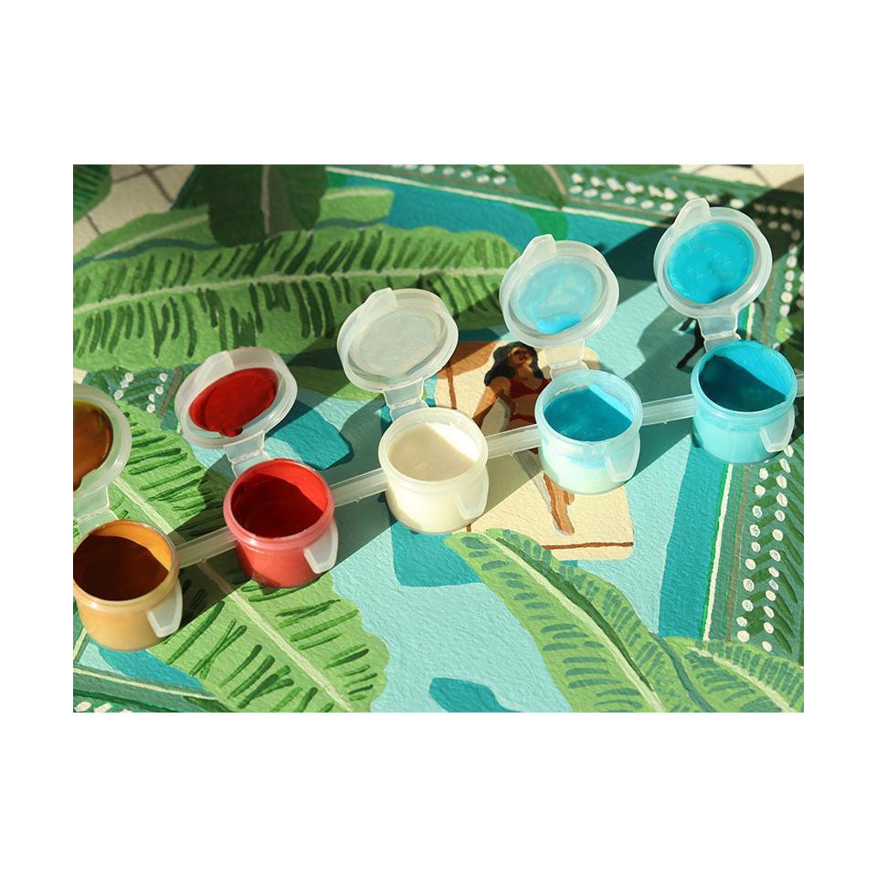 Coffret Peinture Au Numéro - Petit Pinceau - Daydreaming Par Nora Dong