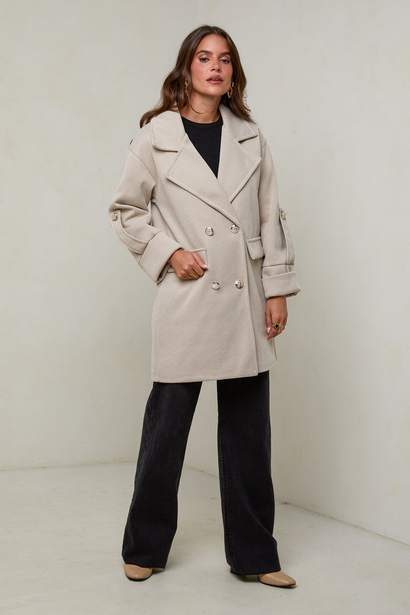 Coat 11351 - Beige