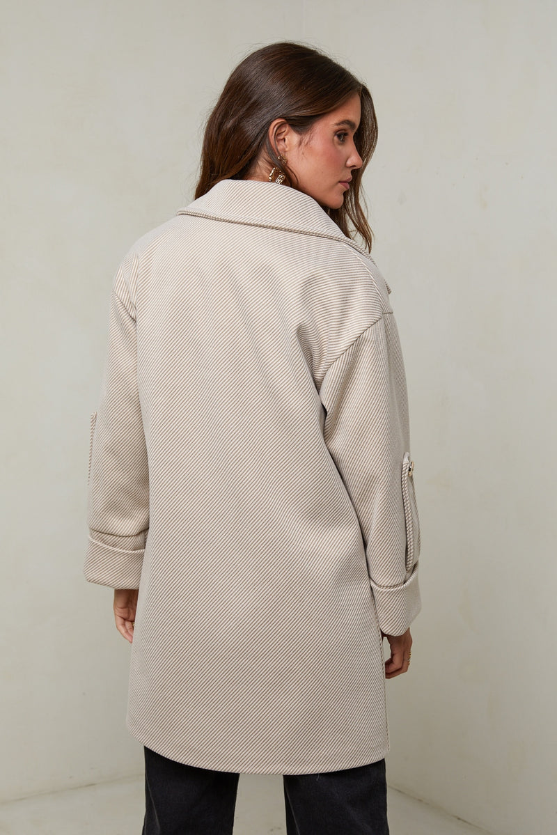Coat 11351 - Beige