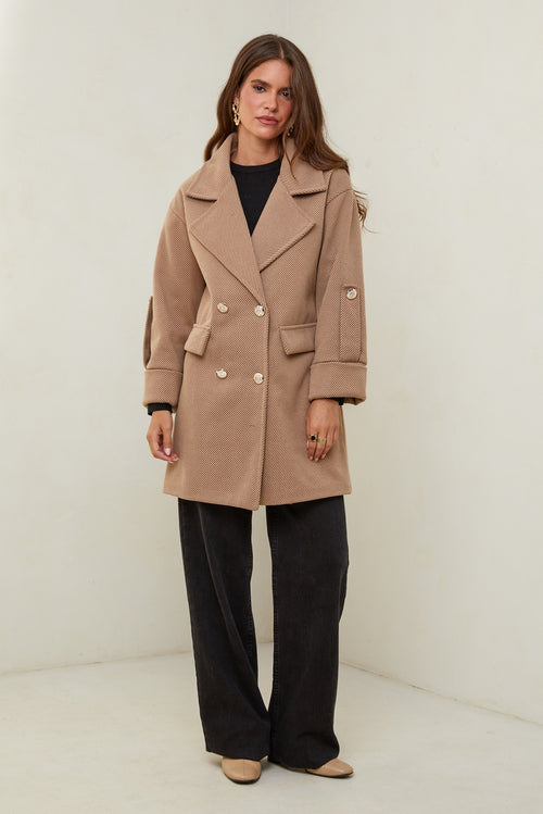 Coat 11351 - Camel