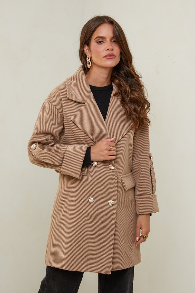 Coat 11351 - Camel