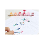Paint By Number Set - Small Brush - Skiing Among Mountains By Katie Smith