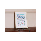 Paint By Number Set - Small Brush - Skiing Among Mountains By Katie Smith