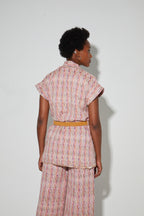 Veste Anouk Tissage Italien Echo Rose