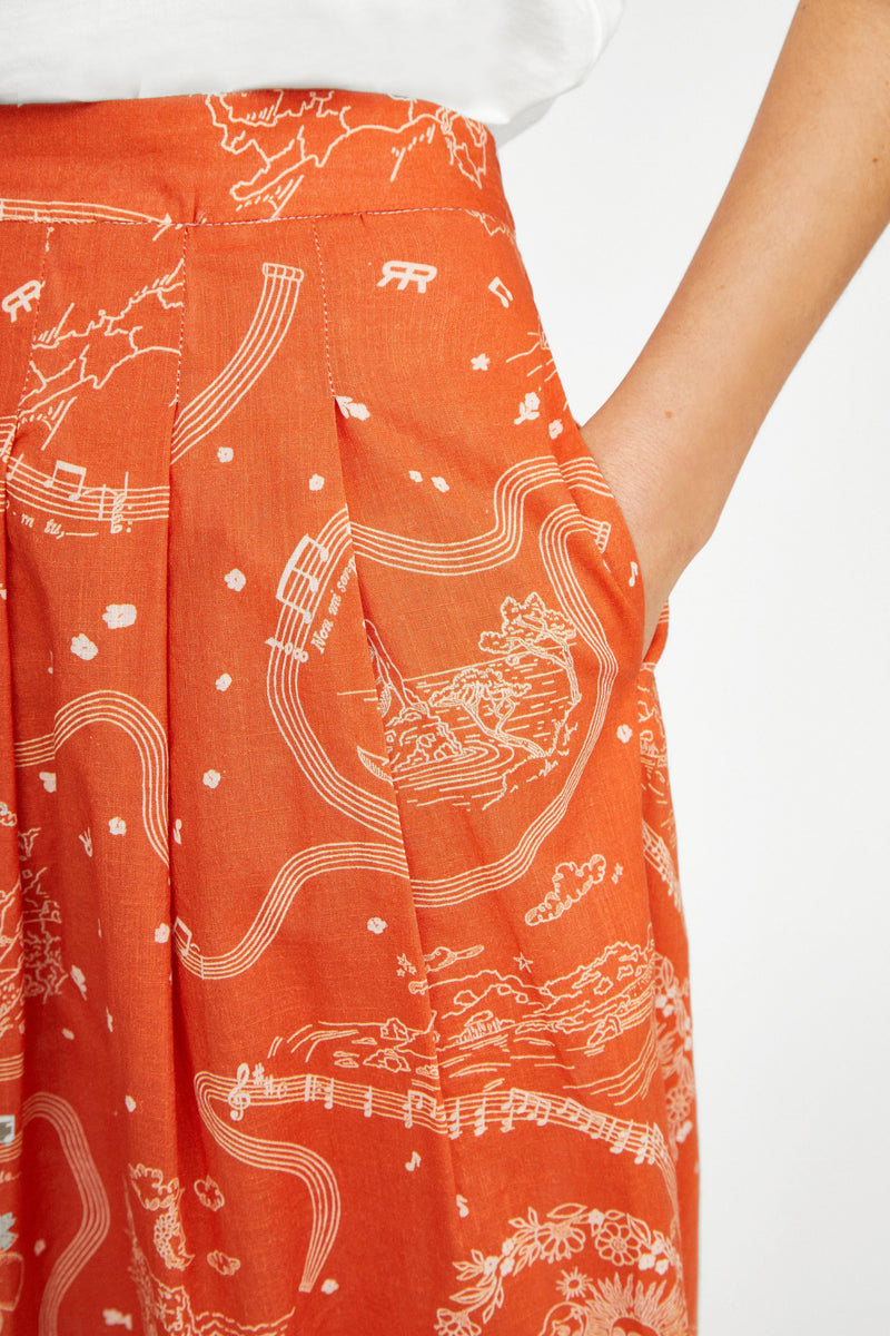 Mendes Lucio skirt - TERRE print