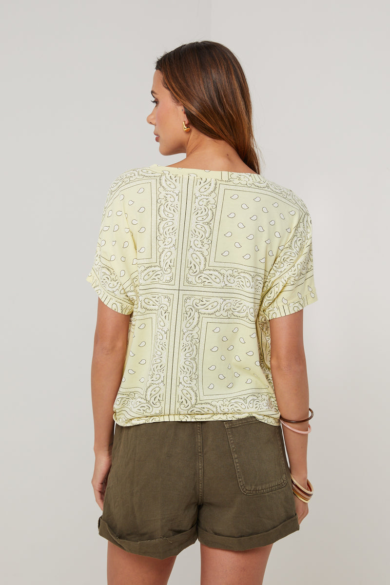 Camiseta Bandana - Amarillo - Mujer