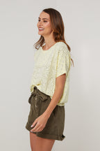 T-Shirt Bandana - Jaune - Femme