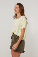 Camiseta Bandana - Amarillo - Mujer