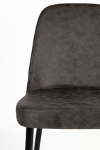 Alana - Dining Room Chair - Fabric - Anthracite/Grey