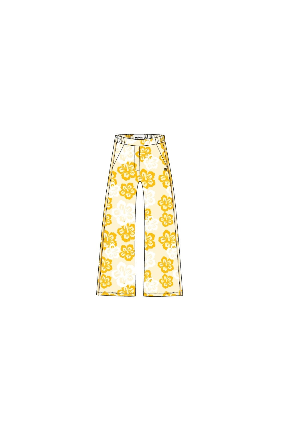 Pantalon Charlie Fluffy Flower Yellow