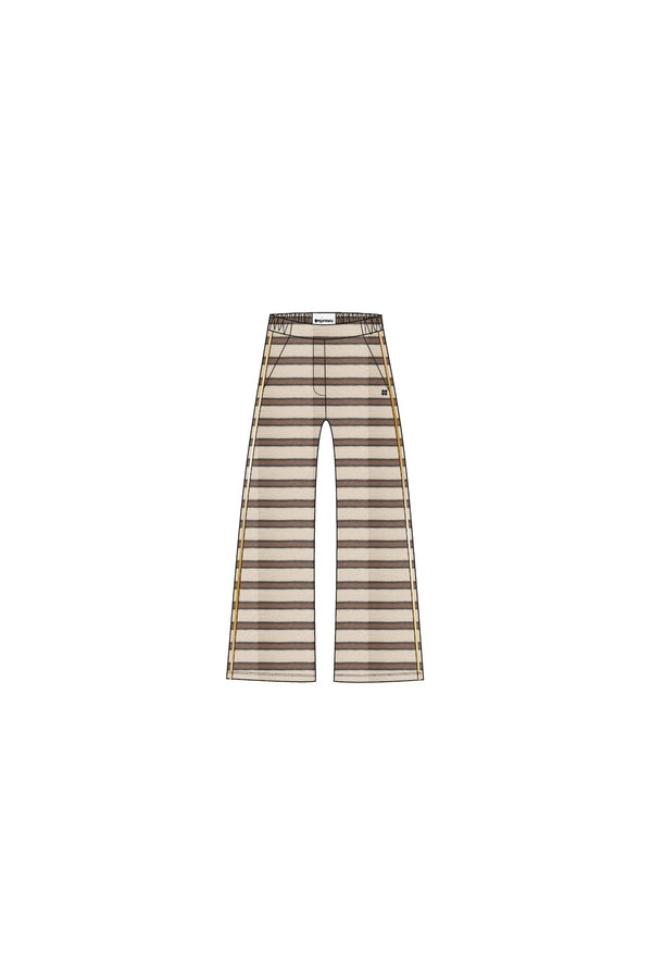 Charlie Fluffy Chocolate Stripe Trousers