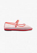 Furlanes Mary Janes - Red Mesh - Femme