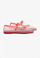 Furlanes Mary Janes - Red Mesh - Femme