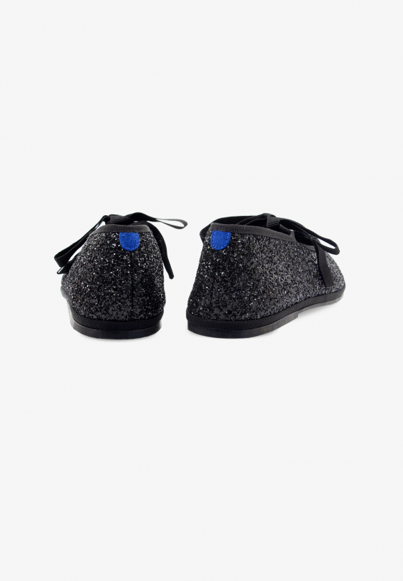 Furlanes Mary Janes - Glitter Black - Femme