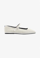 Furlanes Mary Janes - Cream Linen - Femme