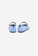 Furlanes Mary Janes - Sky Blue Linen - Femme