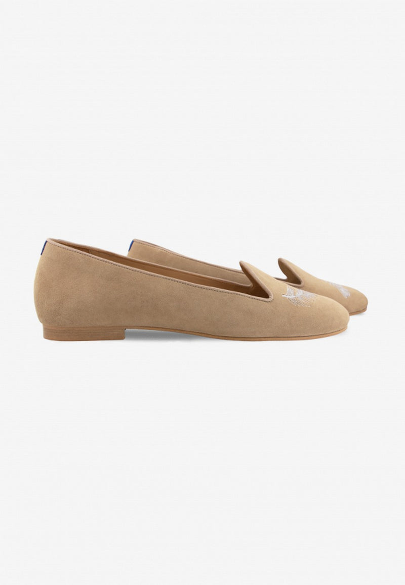 Pantuflas François Feather - Camel - Mujer