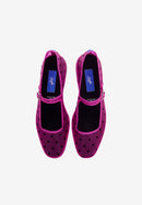 Mercedita Furlanes Lunares Fucsia Malla - Mujer
