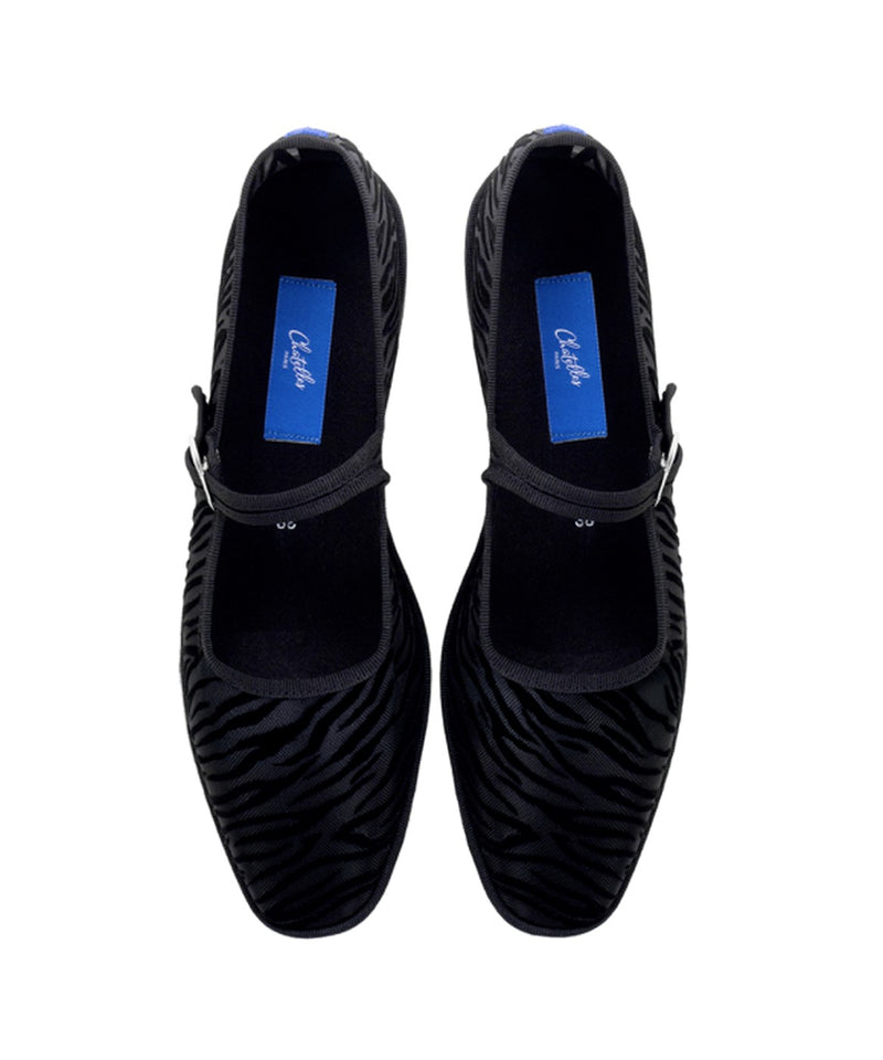 Furlanes Mary Janes - Zebra Black Mesh - Femme