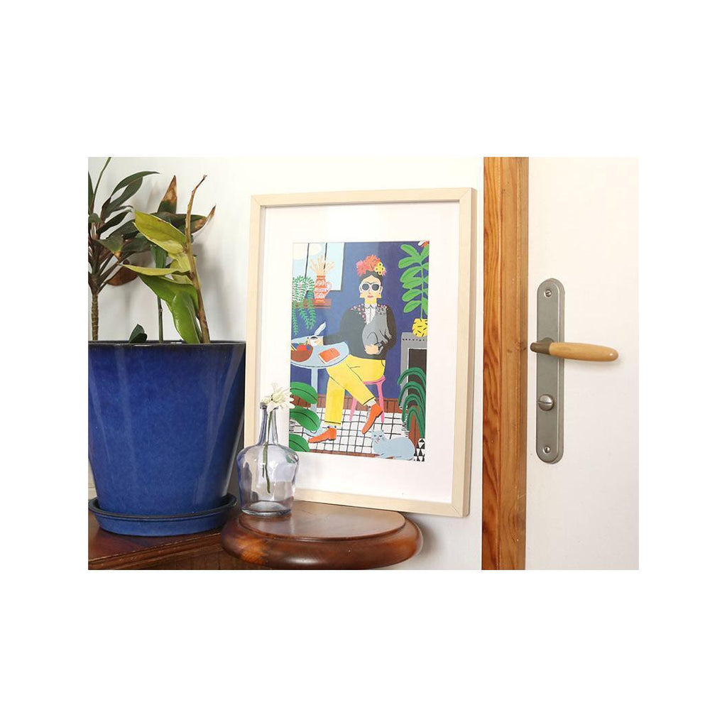 Paint By Number Box - Small Brush - The Cat Girl By Guillaume Denaudhome